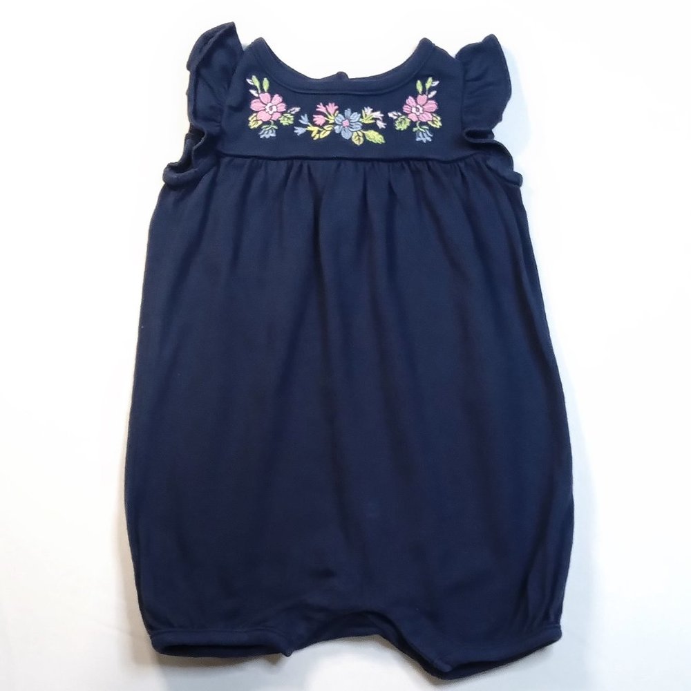Baby Gap Navy Bubble Romper US 3-6M